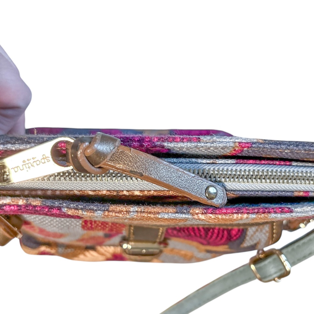 Spartina 449 Floral Canvas Crossbody Bag - Picture 6 of 9